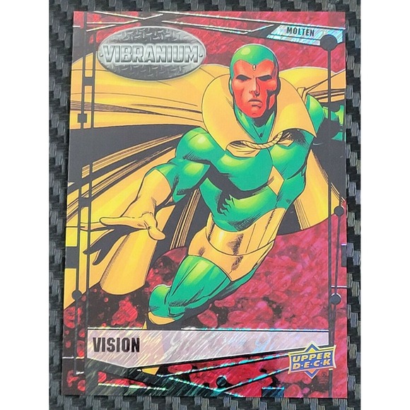 2015 MARVEL VIBRANIUM - VISION‎ #D 69/299 MOLTEN RARE RAW FRAME VARIANT